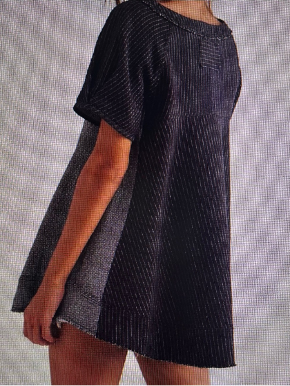 We The Free Two-Tone Short Sleeve Sunset City Shirt NWT